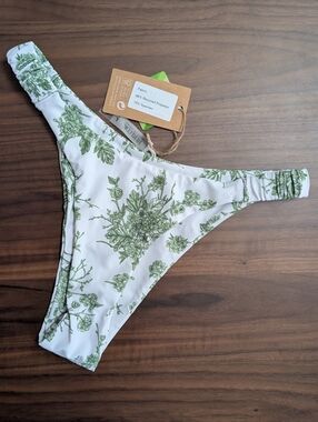 Women’s Green Floral Bikini Bottom
